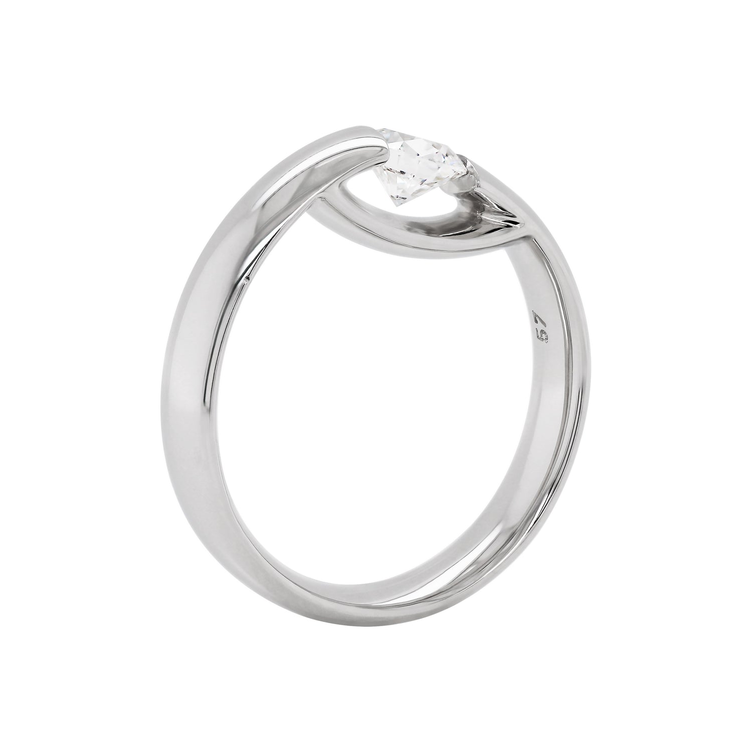 Georg Jensen Centenary 0.71ct Diamond Platinum Engagement Ring