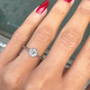 0.91ct Victorian Old European Cut Diamond and Platinum Solitaire Engagement Ring