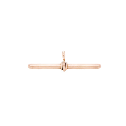 Late Victorian 15 Carat Rose Gold Antique T-bar Pendant, Circa 1900