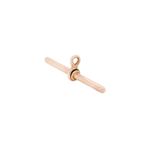 Late Victorian 15 Carat Rose Gold Antique T-bar Pendant, Circa 1900