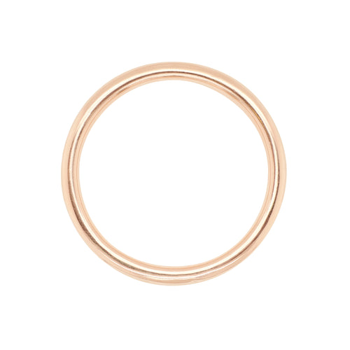 Antique Plain Hollow Bangle Bracelet in 15 Carat Rose Gold, London, 1920
