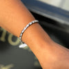 Round Brilliant Cut Diamond and 18 Carat White Gold Tennis Bracelet