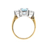 1.48 Carat Aquamarine and Diamond 18ct Gold Engagement Ring