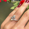 Pearl and Diamond Toi et Moi 18ct Gold and Platinum Engagement Ring, c.1910