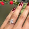 Pearl and Diamond Toi et Moi 18ct Gold and Platinum Engagement Ring, c.1910