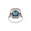 5.12 Carat Natural Unheated Sapphire and Diamond Platinum Ring