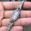 Antique Old Cut Diamond and Platinum Art Deco Cocktail Watch, circa 1920's