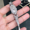 Antique Old Cut Diamond and Platinum Art Deco Cocktail Watch, circa 1920's