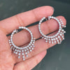 Valente Milano 18ct White Gold and Diamond Chandelier Hoop Earrings