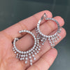 Valente Milano 18ct White Gold and Diamond Chandelier Hoop Earrings