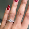 1.25 Carat Old Mine Cut Diamond Platinum Engagement Ring