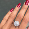 Montblanc 'La Dame Blanche' Diamond 18 Carat White Gold Cluster Dress Ring