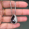 Black Pearl and Diamond 18t White Gold Double-Strand Necklace