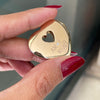 Wempe by Kim Amor Manet Diamond 18 Carat Yellow Gold Heart Pendant