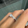 0.70ct D SI1 Round Brilliant Cut Diamond 18 Carat White Gold Engagement Ring