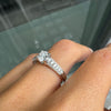 0.57ct F VS2 Round Brilliant Cut Diamond 18 Carat White Gold Engagement Ring