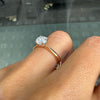 0.71ct D VS2 Round Brilliant Cut Diamond 18ct Rose Gold Engagement Ring