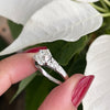 1.25 Carat Old Mine Cut Diamond Platinum Engagement Ring