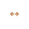 Tiffany & Co. Diamond and 18 Carat Rose Gold Floral Stud Earrings