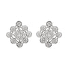Diamond 18 Carat White Gold Cluster Stud Earrings