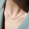 18 Carat White, Yellow and Rose Gold 15" Tricolour Popcorn Chain
