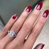 1.20ct H SI2 Emerald Cut Diamond 18 Carat White Gold Engagement Ring
