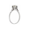 Antique 1.09 Carat Old Cut Diamond Platinum Engagement Ring, Circa 1910