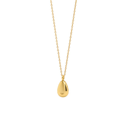 Links of London Garnet Pear Shape Pendant Necklace and Earrings Set in 18K Gold
