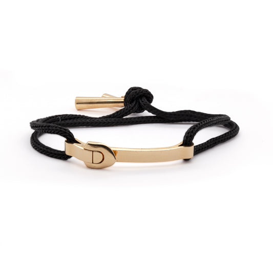 Louis Vuitton 18 Carat Yellow Gold Buckle Adjustable Cord Bracelet