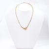Antique 1920's 15 Carat White & Yellow Gold Fancy Link Two Tone Albert Chain