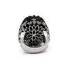 Pasquale Bruni 'Ghirlanda' Onyx, Black Spinel and Diamond 18K White Gold Ring