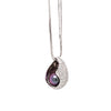 Black Pearl and Diamond 18t White Gold Double-Strand Necklace