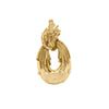 Ben Rosenfeld Diamond and 18 Carat Yellow Gold Open Work Stylised Oval Pendant