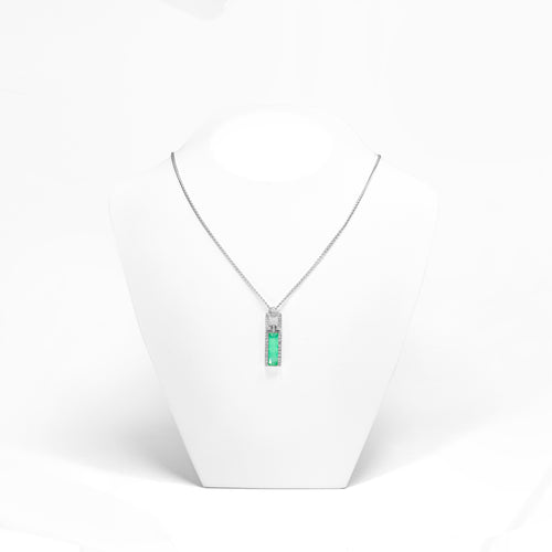 Stephen Webster Quartz and Diamond 18 Carat White Gold Pendant and Chain