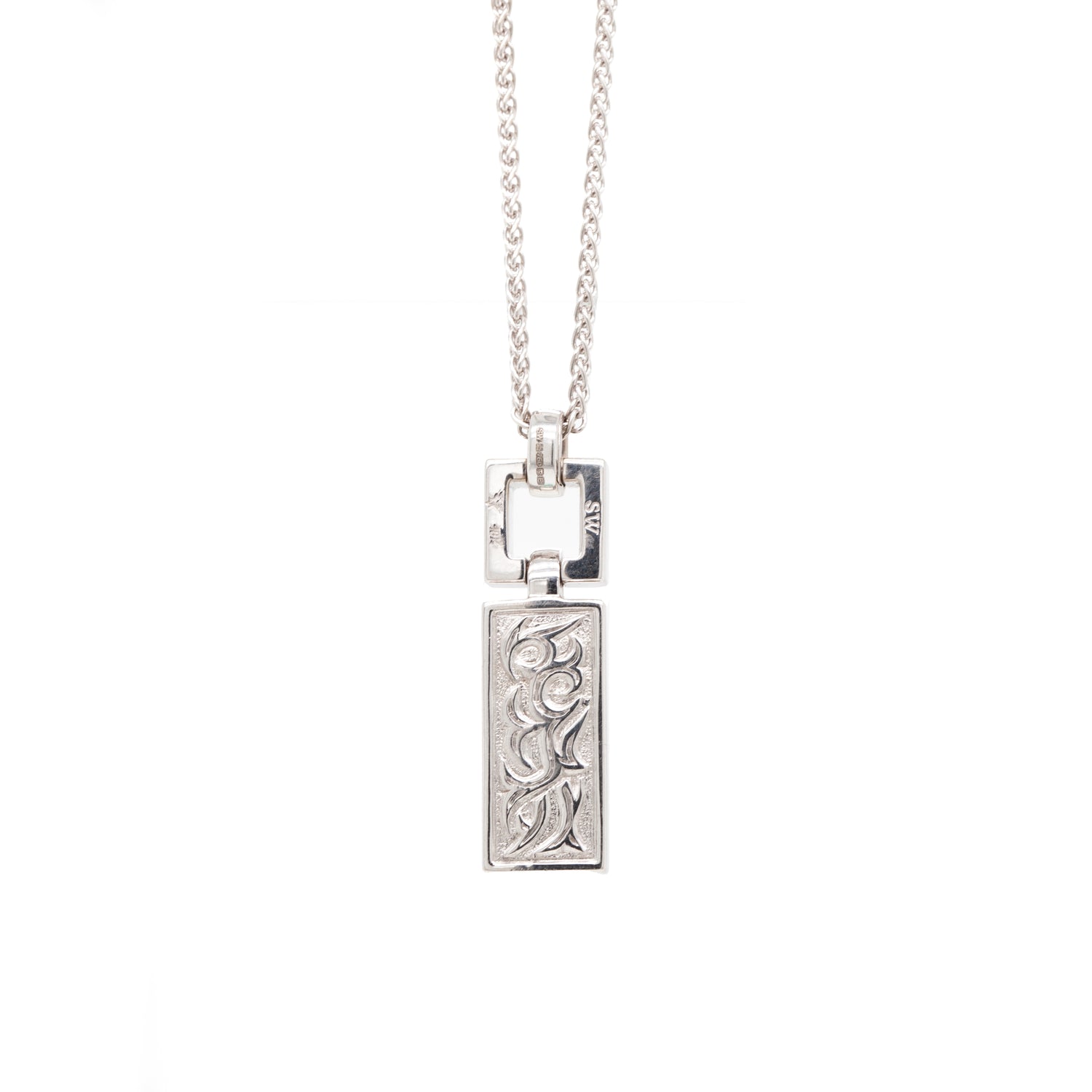 Stephen Webster Quartz and Diamond 18 Carat White Gold Pendant and Chain