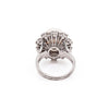 South Sea Pearl and Diamond 18 Carat White Gold Cluster Flower Engagement Ring