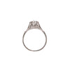 Art Deco Platinum and Diamond Ring With Exquisite Filigree Detailing