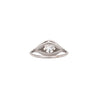 Art Deco Platinum and Diamond Ring With Exquisite Filigree Detailing