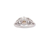 1.18ct Fancy Brown Round Brilliant Cut Diamond Platinum Engagement Ring