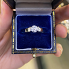 1.01 Carat E VS2 Diamond Platinum Solitare Engagement Ring