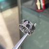 Gucci 'Icon' 18 Carat White Gold Wide Band Ring