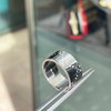Gucci 'Icon' 18 Carat White Gold Wide Band Ring