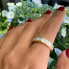 Baguette Diamond 18 Carat Yellow Gold Full Eternity Ring