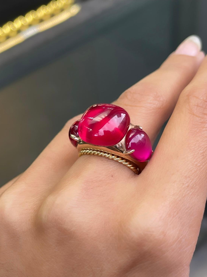 Pomellato 'Rouge Passion' 9 Carat Rose Gold Statement Ring