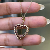 Amethyst 9 Carat Yellow Gold Heart Pendant and Chain
