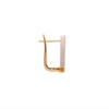Diamond 18 Carat White and Yellow Gold Two Tone Spike Latch-Back Earrings