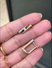 Diamond 18 Carat White and Yellow Gold Two Tone Spike Latch-Back Earrings