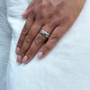 Cartier Trinity 3 Band Rolling Platinum Wedding Band Ring