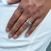 Cartier Trinity 3 Band Rolling Platinum Wedding Band Ring