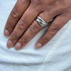 Cartier Trinity 3 Band Rolling Platinum Wedding Band Ring